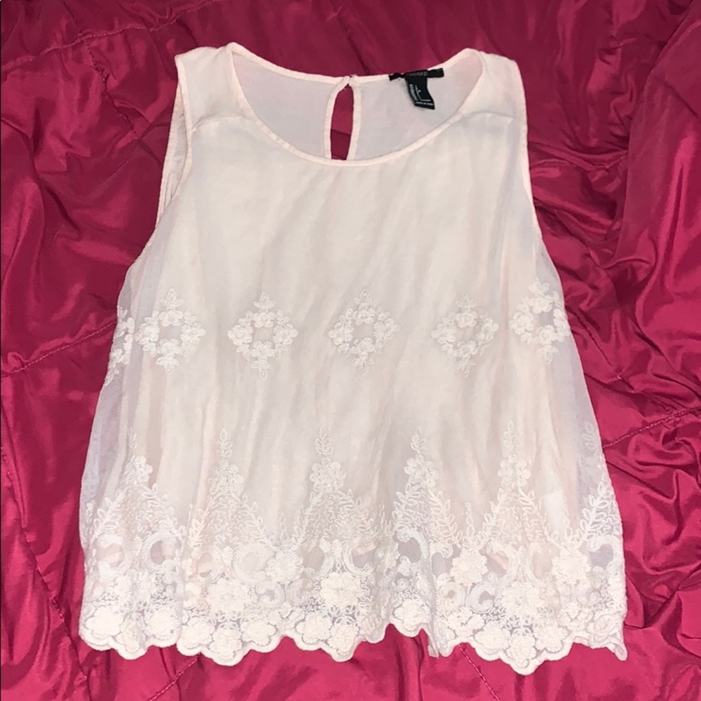 Forever21 peach dressy tank